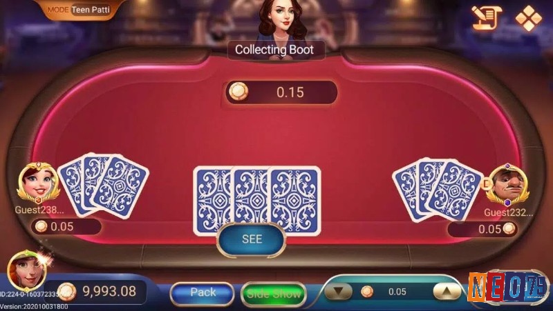 Học đoán bài đối thủ là một lợi thế khi chơi bài Teen Patti