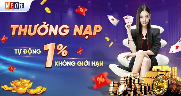 Điều kiện để nhận ưu đãi Khuyến mãi nạp tự động 1% không giới hạn NEO79