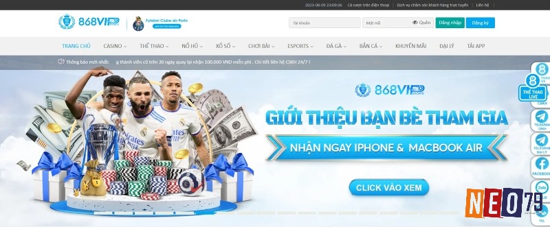 Nhà cái 868H chuyên nghiệp trong top nhà cái live casino uy tín