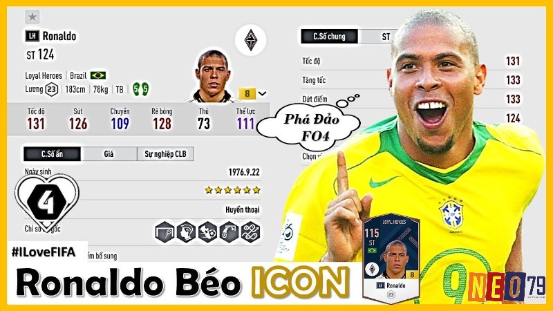 Top cầu thủ chạy nhanh nhất fo4 - Ronaldo Béo