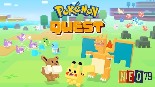 Pokémon Quest được thiết kế với đồ hoạ hình vuông cực dễ thương