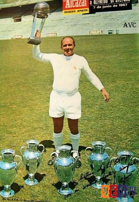 Alfredo Di Stefano và 5 chiếc cup Euro